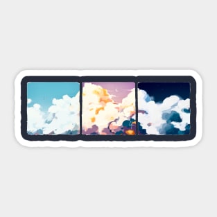 drifting clouds Sticker